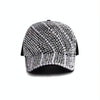 Rhinestone Personality Cap Women Spring And Summer Baseball Cap All-Match Hat, Size:M56-58cm(Black)