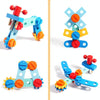 Wooden Multifunction Toolbox Early Learning Disassembly Nut Tool Basket Children Educational Toy(Colorful)