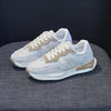 LY-982 Breathable and Comfortable Running Shoes PU Stitching Mesh Casual Shoes, Size: 38(Beige)