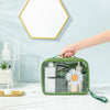 Travel Portable Transparent Large-Capacity Cosmetic Storage Bag, Specification: Large(Avocado)