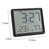 8218 Thin and Light Magnetic Wall-mounted LCD Temperature Electronic Digital Clock(Black)