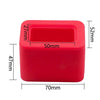 Safety Belt Holder Silicone Buckle Protective Cover(Red)