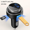 GC-16 Car Bluetooth MP3 Player FM Transmitter QC3.0 Fast Charging Car Charger(Black)