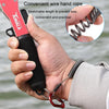 TUNALA Outdoor Push-Pull Aluminum Fish Catcher Multi-Functional Fishing Grip Luya Plier(Red)