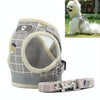 Reflective Dog Harness Vest & Lead, XS Khaki, Breathable Mesh