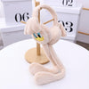 Cartoon Little Duck Ears Moving Winter Warm Earmuffs Press Airbag Earmuffs Cute Ear Warmer for Children, Size: One Size(Beige)