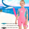 DIVE & SAIL M150656K Children Diving Suit 2.5mm One-piece Warm Swimsuit Short-sleeved Cold-proof Snorkeling Surfing Anti-jellyfish Suit, Size: S(Pink)