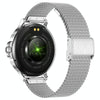 CF12 1.2 inch Waterproof Smart Steel Strap Wristband Support Heart Rate Monitoring / Blood Pressure Monitoring(Silver)