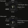 SULAITE Motorcycle Protector Rider Wind Warmth Protective Gear Riding Equipment, Colour: Black Knee Pad+Elbow Pad
