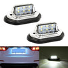 2 PCS MK-257 Car Van Bus Trailer LED Taillight Side Light 12-30V 6LEDs License Plate Light (Silver)