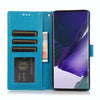 For Samsung Galaxy Note20 Ultra Skin Feel Embossed Sunflower Horizontal Flip Leather Case with Holder & Card Slots & Wallet & Lanyard(Blue)