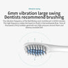 Rechargeable Ultrasonic Soft Bristle Electrical Toothbrushes Flosser 6 Gear With 4 Brushes(Pink)