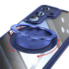 For Samsung Galaxy S24 FE 5G 360 Holder MagSafe Acrylic Hybrid TPU Phone Case(Blue)