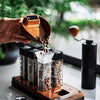 200g/0.1g  High Precision Solid Wood Coffee Scale Touch Button Rechargeable Kitchen Scale CM200