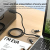 3 in 1 8 Pin, Type-C, Micro USB to USB-B MIDI Instruments Printer Cable, Length: 1m, Length:1m(Silver)