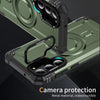For Samsung Galaxy S23 5G Lens Holder MagSafe Phone Case(Army Green)