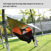 Strut Mosquito Net Hammock Diamond Sunshade Set Outdoor Camping Automatic Quick-Open Anti-Mosquito Hammock Canopy Set(Black)