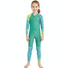 DIVE & SAIL LS-18822 Children Diving Suit Outdoor Sunscreen One-piece Swimsuit, Size: XXL(Girl Green)