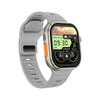iW9 Ultra 2.04 inch Screen Smart Call Watch, BT Call / Heart Rate / Blood Pressure / Blood Oxygen(Grey Gold)