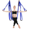 6 Handles Bodybuilding Handstand Inelasticity Aerial Yoga Hammock(Phantom Purple)