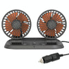 F410 24V Car Dual-head Folding Electric Cooling Fan with Temporary Temporary Parking Card