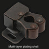 5pcs Antique Old- Style Short Foot Door Clip Buckle Household Closet Cabinet Door Catches, Style: Without Screw(Green)