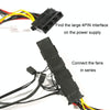 COOLMOON 12cm Dual Aperture Computer Mainframe Chassis Dual Interface Fan(Rainbow)