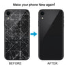 iPhone XR Back Cover, iP15 Pro Style (Titanium Grey)