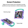 For Samsung Galaxy Tab S7 Boxing Series Kickstand EVA Shockproof Tablet Case with Shoulder Strap(Purple Mint)