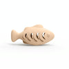 Silicone Catnip Fish Toy, Beige - Treat Dispensing