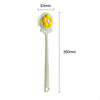 Household Bathroom Long Handle Soft Bristle Flower Shower Brush(Yellow)