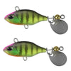 2pcs Luya Bait Shenshui VIB With Metal Tablets Fake Bait Tiller Mouth Bass Bionic Fishing Bait(C)