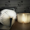 Foldable Pages RGB + Warm White Light Book Shape LED Light, Creative Portable USB Charging Small Size Night Light(Blue)