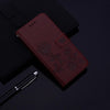For Xiaomi Redmi A3 Rose Embossed Flip PU Leather Phone Case(Brown)