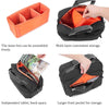 SLR Camera Bag Men Crossbody  Photography Bag Waterproof Carrying Case with USB Charging Port, Size: Small