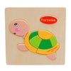 Children Educational Toy Wooden Cartoon Jigsaw Puzzle(Turtle)