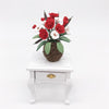 1:12 Mini House Toy Simulation Flowers for Garden Balcony(Red+White)