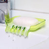 Colourful Suction Cup Drainage Soap Box(Green)