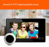 Danmini 4.3" Smart Door Viewer Peephole Camera - Black