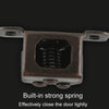 5pcs Antique Old- Style Short Foot Door Clip Buckle Household Closet Cabinet Door Catches, Style: With Screw(Gold)