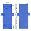 Microfiber Absorbent Quick Dry Double Layer Zipper Beach Chair Cover(Blue)