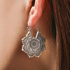 E1911-10 Turquoise Ethnic Style Earrings Temperament Simple Vintage Earrings