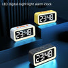 LED Electronic Alarm Clock Night Light(Black)