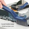 3 In 1 Multipurpose Bathroom Tile Floor Crevice Cleaning Brush Window Groove Wall Corner Brush(Blue)