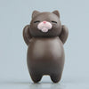 Cartoon Cat Fridge Magnet Resin Ornament Ornament Without Magnetic Sticker(Brown Cat)