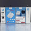PD04 Type-C + USB Mobile Phone Charger with Type-C to 8 Pin Cable, US Plug(Black)
