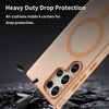 For Samsung Galaxy S23 Ultra 5G MagSafe Frosted Translucent TPU + PC Full Coverage Phone Case(Orange)