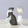 Cat Light Animal Table Lamp Mini Night Light, Power Plug:EU Plug(Look at the Tail)