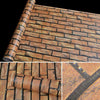 Horizontal Brick Creative 3D Stone Brick Decoration Wallpaper Stickers Bedroom Living Room Wall Waterproof Wallpaper Roll, Size: 45 x 1000cm