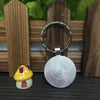 Zodiac Sign Keychain 12 Constellation Pendant Single Face Keyring
